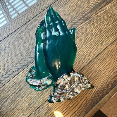 Lot 74 Vomit Lucite Praying hands