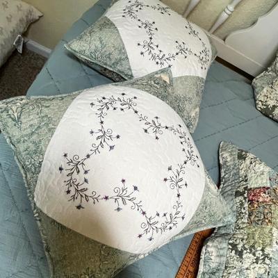 Lot 87 Quilted Pillows & Shams