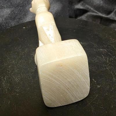 Egyptian Bastet Cat Alabaster Figurine – Hand Carved Stone Goddess Statue – Ancient Egypt Decor