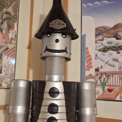 Sale Photo Thumbnail #112: Harley hung in a local bar from the 1970s until it closed during Covid. He is articulated & hand made by a local Motorcycle Club that is still in existence today!