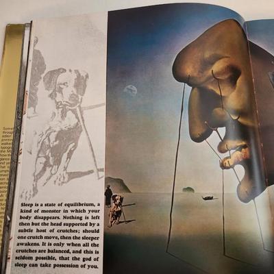 Sale Photo Thumbnail #442: This lot is for a copy of Dali, a beautiful coffee table book.  This large and heavy book has page after page of pictures and information of one of the worlds most recognized artist.  In good condition for its age.