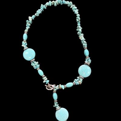Sale Photo Thumbnail #292: Turquoise Beaded Necklace and Bracelet Set