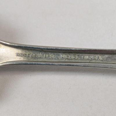 Marked Silverware J & W Moir - Rogers & Bro Nickel Silver & Gorham Electro Plate