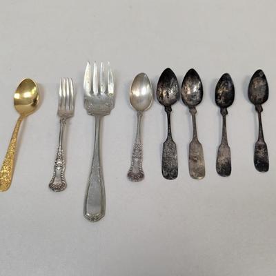 Marked Silverware J & W Moir - Rogers & Bro Nickel Silver & Gorham Electro Plate