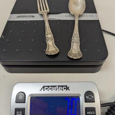 Marked Silverware J & W Moir - Rogers & Bro Nickel Silver & Gorham Electro Plate