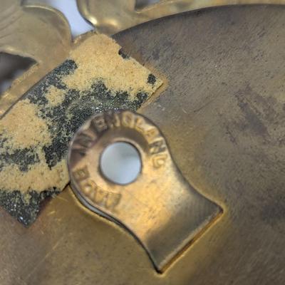 Vintage 1950's Framed Lithograph Art Prints Gold Tone Butterfly Frames