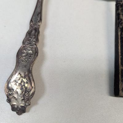 3 Marked Spoons - Antique Wm A. Rogers Silver Plate Grapes Spoon - ABCO Silver Plate Spoon & 1 Unknown Mark