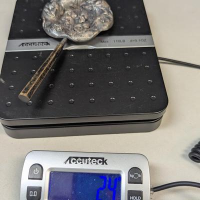 3 Marked Spoons - Antique Wm A. Rogers Silver Plate Grapes Spoon - ABCO Silver Plate Spoon & 1 Unknown Mark