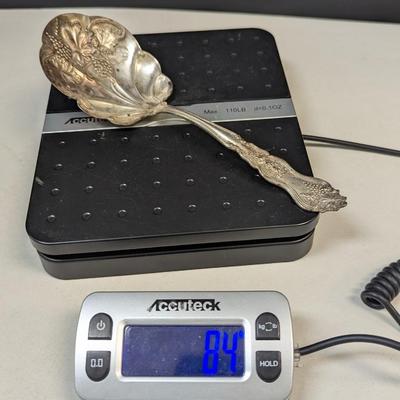 3 Marked Spoons - Antique Wm A. Rogers Silver Plate Grapes Spoon - ABCO Silver Plate Spoon & 1 Unknown Mark