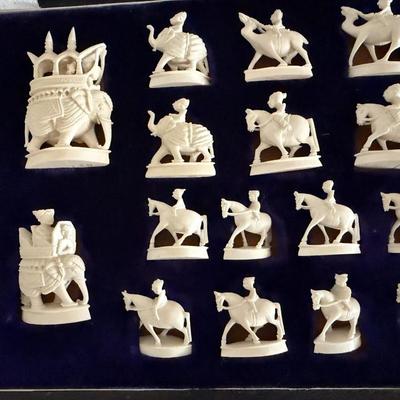 Sale Photo Thumbnail #379: Probably carved bone, it may also be resin.  Comes in fitted box.  
Retails $50 to 150