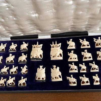 Sale Photo Thumbnail #377: Probably carved bone, it may also be resin.  Comes in fitted box.  
Retails $50 to 150