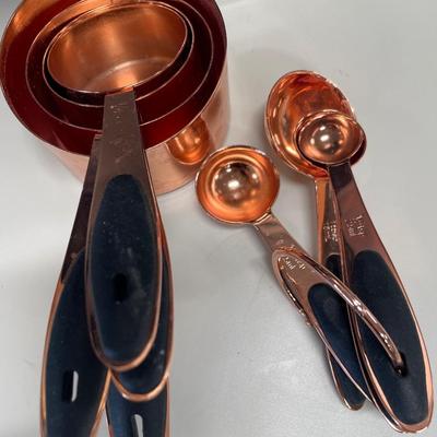 Copper color cooking utensils