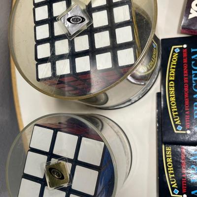 Rubik’s cubes and books