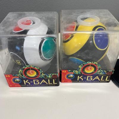 K-Ball and Rubik hat games