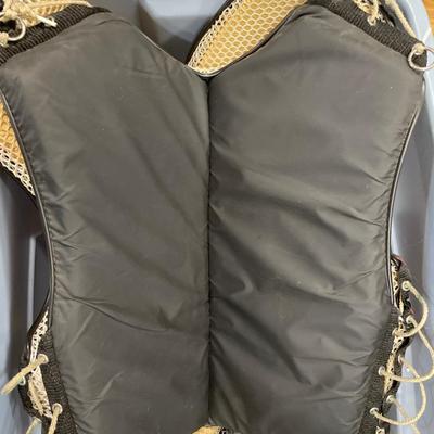 Tote of misc fishing tackle