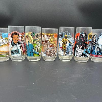 Vintage 1983 Star Wars Burger King Coca-Cola Collector Glasses – Complete Set of 8