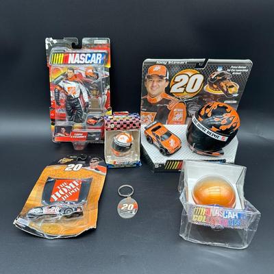 Tony Stewart #20 Home Depot NASCAR Memorabilia Lot – Figures, Diecast, Helmet, Ornaments & More