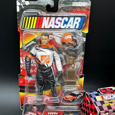 Tony Stewart #20 Home Depot NASCAR Memorabilia Lot – Figures, Diecast, Helmet, Ornaments & More