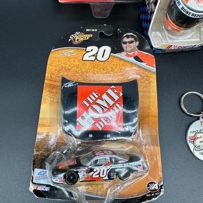 Tony Stewart #20 Home Depot NASCAR Memorabilia Lot – Figures, Diecast, Helmet, Ornaments & More