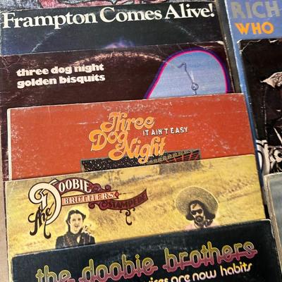 Vintage Classic Rock & Pop Vinyl Record Lot – Eagles, Chicago, Elton John, Doobie Brothers, Frampton, MJ & More