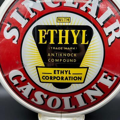 Sinclair Ethyl Gasoline Plastic Gas Pump Globe Replica – Reproduction Display Sign