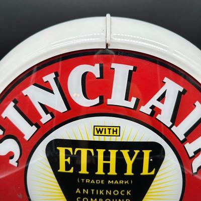 Sinclair Ethyl Gasoline Plastic Gas Pump Globe Replica – Reproduction Display Sign