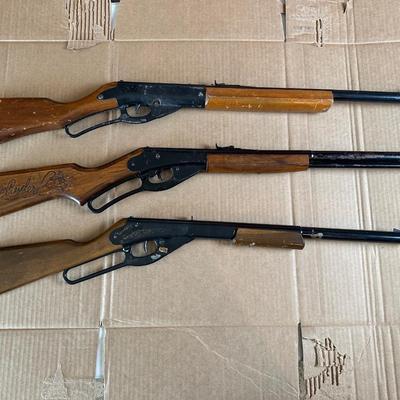 Vintage Daisy Lever-Action BB Guns – Lot of 3 (Rogers, Arkansas USA)