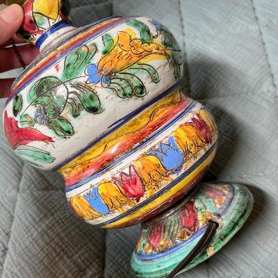 Lot 112 Pottery lamp