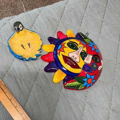 Lot 123 Talavera pottery Sun & Moon plaque