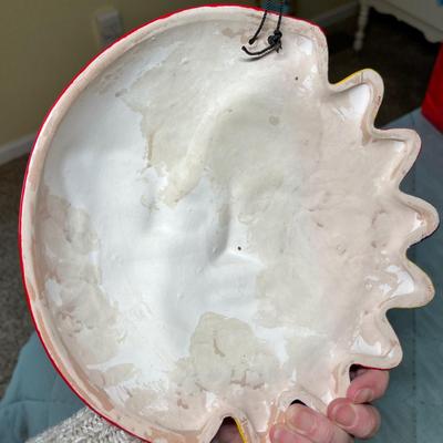 Lot 123 Talavera pottery Sun & Moon plaque