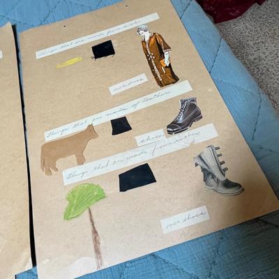 Lot 125 Scrap book pages fashion & materials