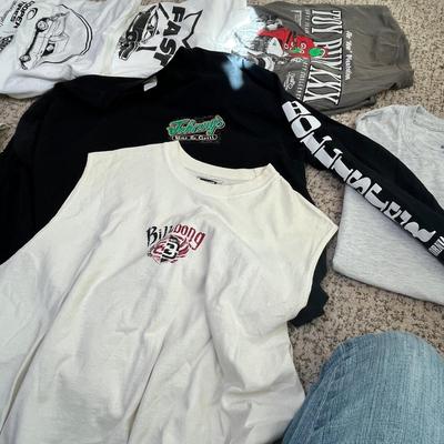 Lot 132 Motorcycle themed T-shirts