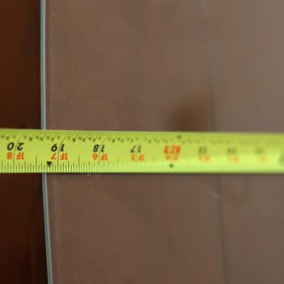 Tall Wooden Chest of Drawers with Glass Top