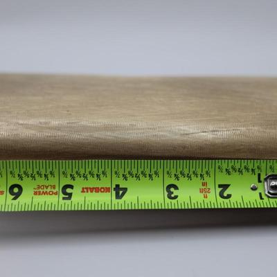 Vintage Rodo Italy Gold-Tone Metal Evening Clutch w/ Decorative Top Accent