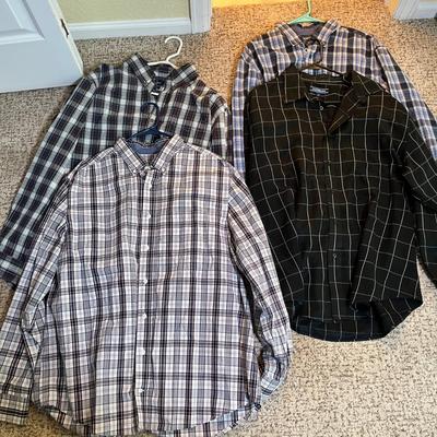 Lot 146 Men's Plaid dress shirts