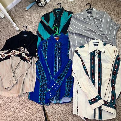 Lot 147 Wrangler Western Snap shirts
