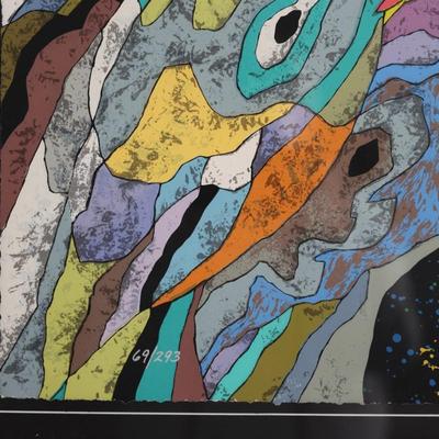 He Deguang “Dreamy Illusions” Serigraph, 1989, Framed w/ Certificate of Authenticity