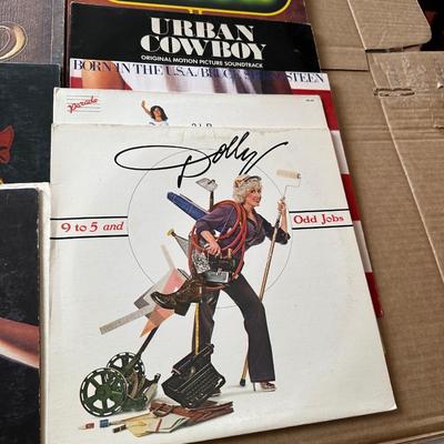 Vintage Vinyl Record Lot (1970s–1980s Rock, Country & Soundtracks (lot 2)