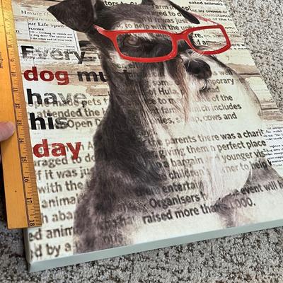 Lot 155 Dog picture & door sign