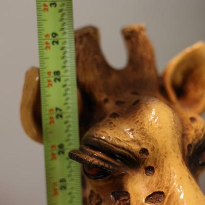 Large Seated Giraffe Decorative Floor Figurine