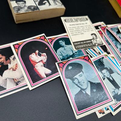 Vintage Elvis Presley Memorabilia Lot – Books, 1970s Trading Cards & Concert Tumbler
