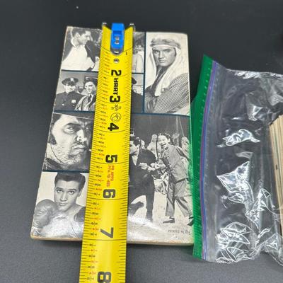 Vintage Elvis Presley Memorabilia Lot – Books, 1970s Trading Cards & Concert Tumbler