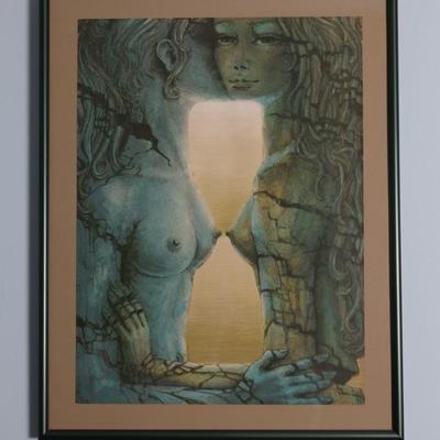 Francis de Lassus Saint-Génies “Sablier Féminin” Signed Lithograph, 2008, Limited Edition 125/900