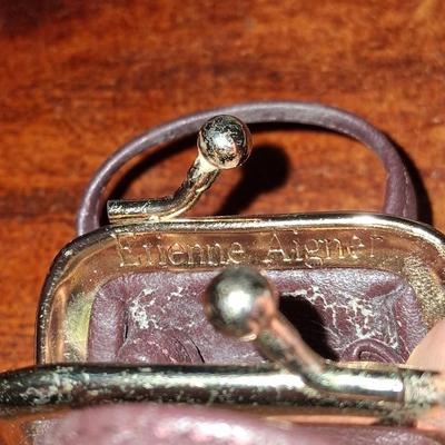 Sale Photo Thumbnail #211: Designer Coin Purse Etienne Aigner. Exterior in Great condition. Interior has some pealing as shown in photos