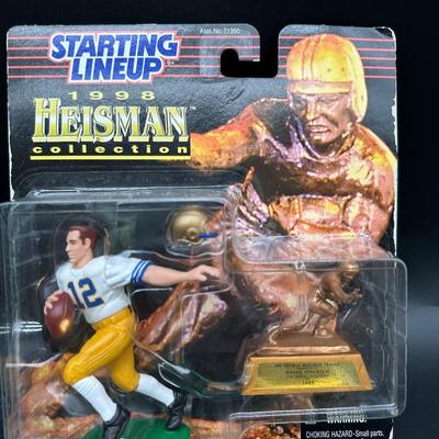 1998 Starting Lineup NFL Figure Lot – Corey Dillon, Kerry Collins, Reggie White + Heisman Staubach