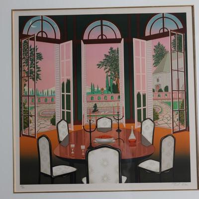 Fanch (François Ledan) “Apéritif au Château” Signed Lithograph, 1991, Limited Edition