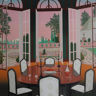 Fanch (François Ledan) “Apéritif au Château” Signed Lithograph, 1991, Limited Edition