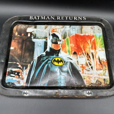Batman Returns (1992) Metal Serving Tray – DC Comics – Vintage Movie Promo