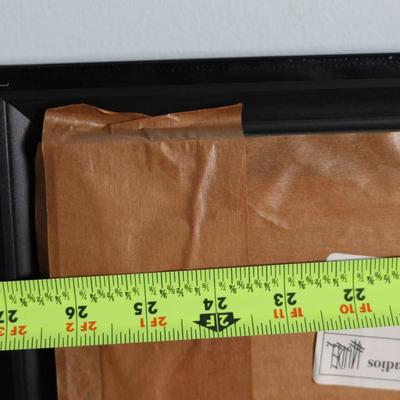 Pair of Oversized Signed Alfred Gockel Abstract Prints, “Left Point” & “Right Point,” Framed