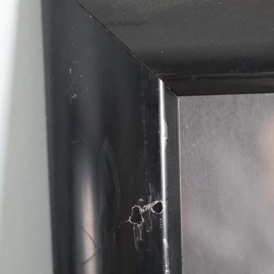 Pair of Oversized Signed Alfred Gockel Abstract Prints, “Left Point” & “Right Point,” Framed